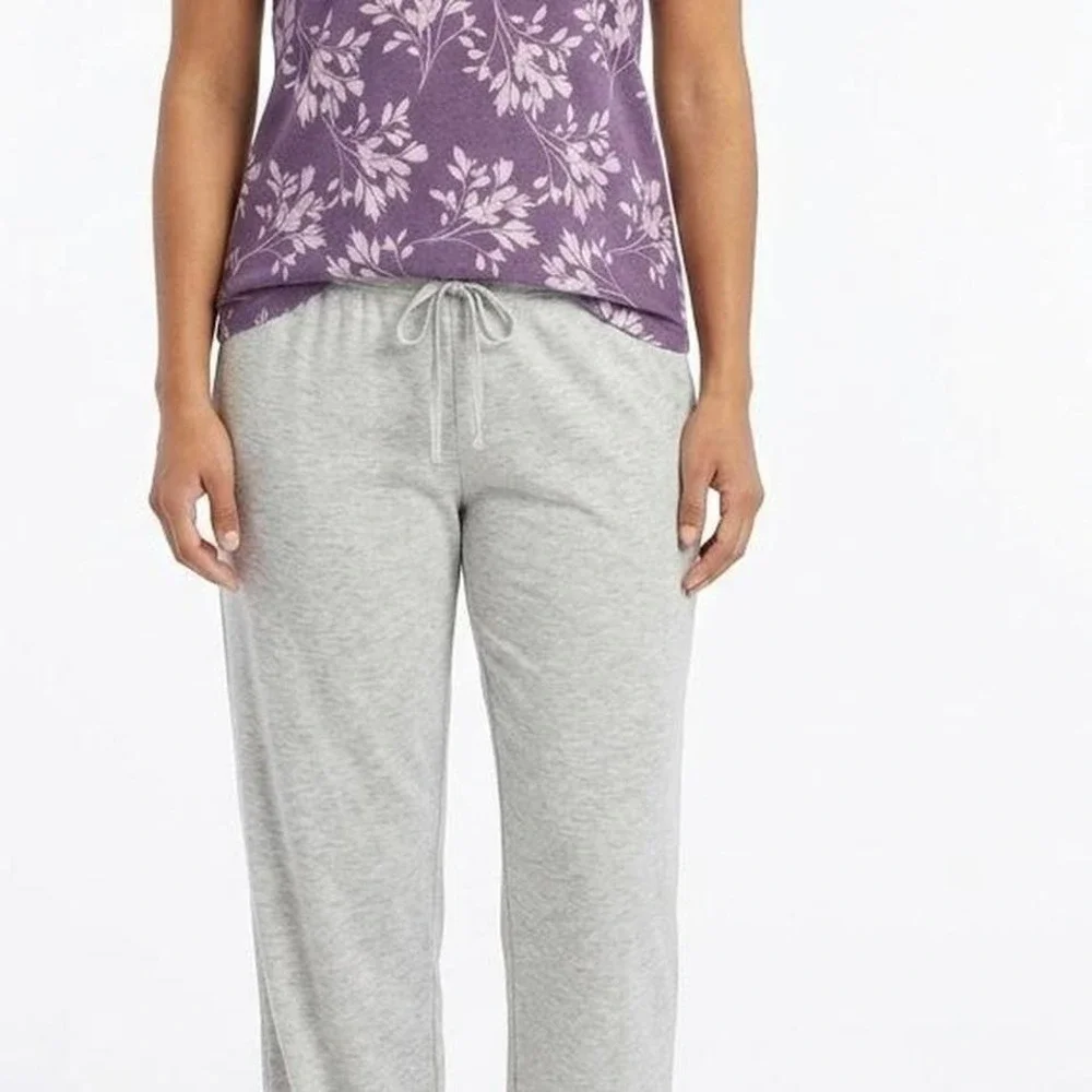Karen Neuburger Purple and Gray Floral‎ Pajama.size L. Ultra soft sleeping shirt